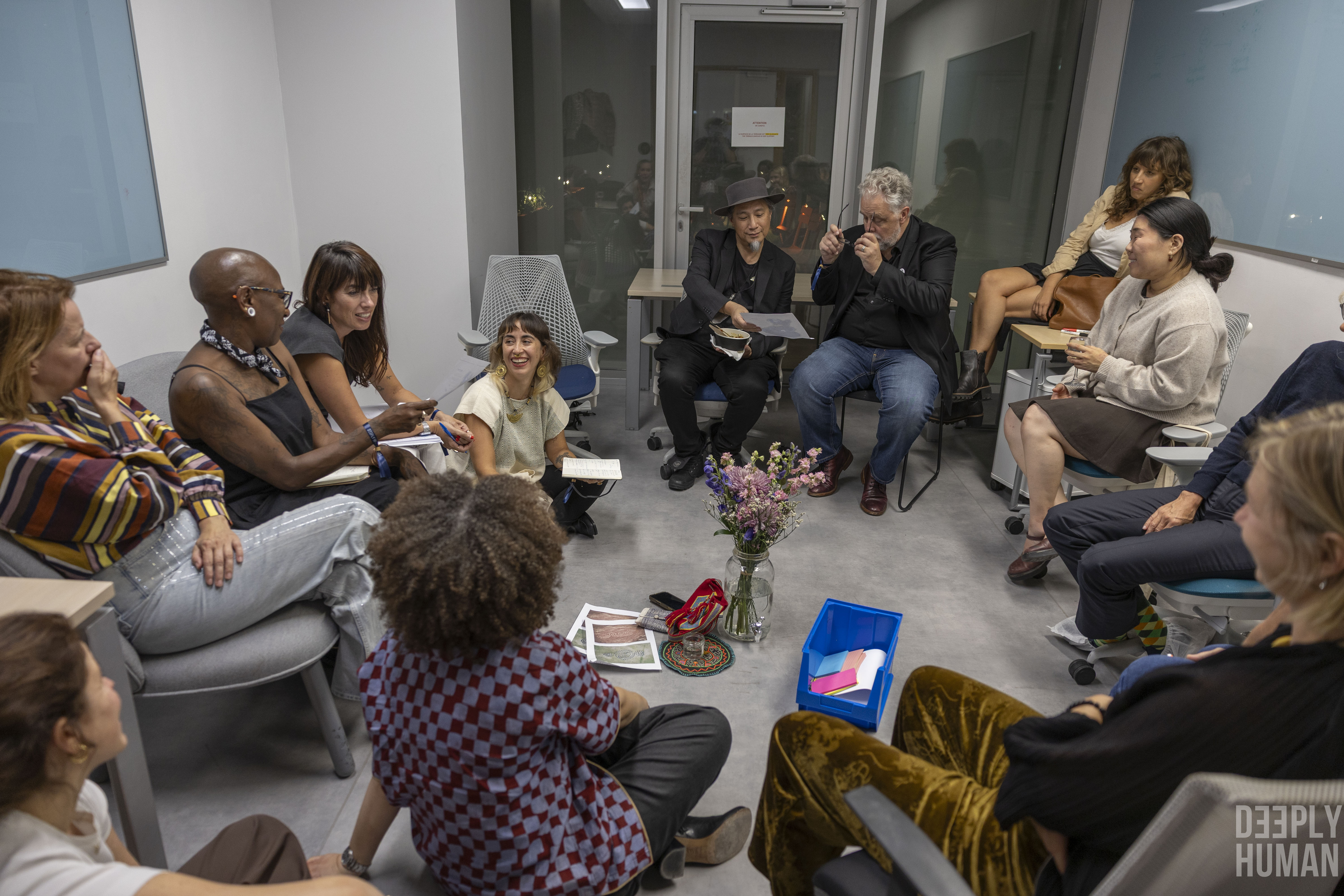 Workshop circle at the Deeply Human Summit, Paris